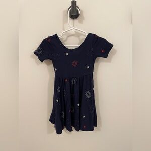 Kyte Baby twirl dress 12-18 months fireworks and stars